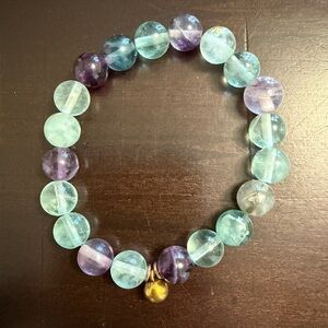 Fluorite Elegant Multicolor Beaded Bracelet